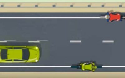 Adelantamiento a un ciclista si otro se aproxima de frente